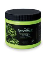 Pot d'encre hydrosoluble Speedball&reg; pour linogravure - 473 ml - Vert lime fluorescent