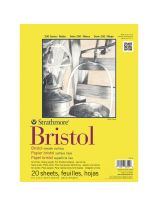 Strathmore&reg; 300 Bristol Board Pads - 20 Sheets - 100 lb. - 9" x 12" - Smooth