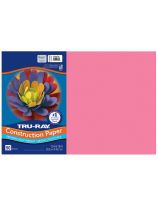Tru-Ray&reg; Fade Resistant Construction Paper - 50 Sheets - 30 cm x 46 cm (12" x 18") - Shocking Pink
