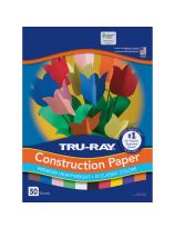 Papier construction Tru-Ray® résistant à la décoloration, 50 feuilles de 30,5 cm x 46 cm - Couleurs assorties