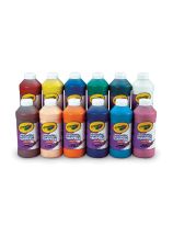 Crayola&reg; Artista II&reg; Washable Tempera Paint - 473 mL (16 oz) - Set of 12
