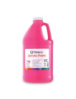 Handy Art&reg; Acrylic Paint - 1.9 L (64 oz) - Fluorescent Hot Pink