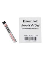 Sakura Cray-Pas&reg; Junior Artist&trade; Oil Pastels - Black, Box of 12