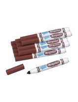 Recharges de marqueurs Crayola® Ultra-Clean Washable® à pointe conique - Boîte de 12 - Brun