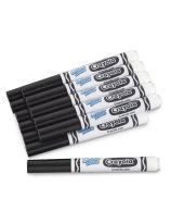 Recharges de marqueurs Crayola® Ultra-Clean Washable® à pointe conique - Boîte de 12 - Noir