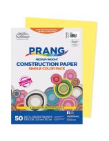 Pacon® SunWorks® Construction Paper - 50 Sheets (22.5 cm x 30 cm / 9" x 12") - Yellow