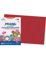 Pacon® SunWorks® Construction Paper - 50 Sheets (30 cm x 45 cm / 12" x 18") - Holiday Red