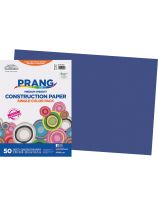 Pacon&reg; SunWorks&reg; Construction Paper - 50 Sheets (30 cm x 45 cm / 12" x 18") - Bright Blue