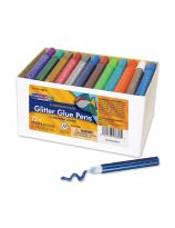 Glitter Glue Pens Classroom Pack - Box of 72