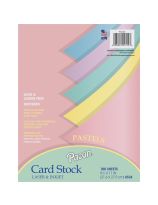 100 feuilles de papier cartonné Pacon® Array®, 65 lb, 22 cm x 28 cm (8½" x 11") - Couleurs pastel