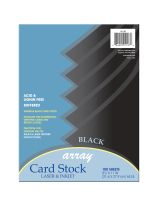 100 feuilles de papier cartonné Pacon® Array®, 65 lb, 22 cm x 28 cm (8½" x 11") - Noir classique