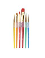 Ensemble de 6 pinceaux assortis Royal Brush® Big Kids Choice™ pour débutants