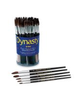 Dynasty&reg; Camel Hair Brushes, Short Handle - Round - Set of 120
