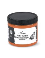 Nasco Water-Soluble Block Printing Ink - 473 mL / 16 oz Jar - Orange