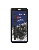 Artist Soft Pastels - Set of 12, Black