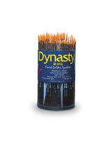 Dynasty&reg; B-415 Gold Taklon Brushes - Set of 144