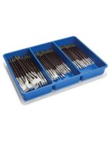 Royal Brush&reg; White Taklon Flat and Round Brushes - Set of 72
