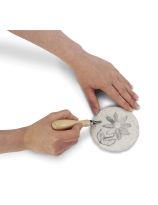 Bloc rond de linogravure Safety-Kut® de Nasco, 0,95 cm (⅜") d'épaisseur - Diamètre de 10,2 cm (4")