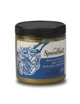 Speedball&reg; Water-Soluble Block Printing Ink - Gold - 8-oz. Jar