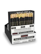 General's Peel and Sketch Paper-Wrapped Charcoal Pencils - Class Pack of 72