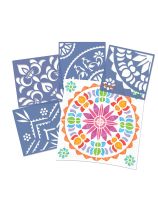 Roylco&reg; Rangoli Mega Stencils - Set of 4