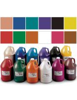 Spectrum Washable Tempera Paint - 3.8 L (128 oz) - Set of 12