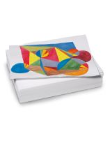 Rame de 500 feuilles de papier à dessin blanc pour tous les médiums Nasco 60 lb - 46 cm x 61 cm (18" x 24")