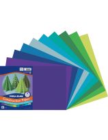 Assortiment de 50 feuilles de papier construction sulfité Pacon® Tru-Ray® de 30,5 cm x 46 cm, 76 lb - Couleurs froides