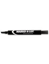 Avery&reg; Marks-A-Lot&reg; Large Chisel Tip Permanent Marker - Black - Pack of 12