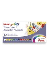Pentel Arts&reg; Water colours - 5 ml, Set of 12