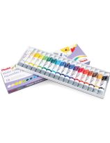 Pentel Arts&reg; Watercolour Paint - 5 mL Tubes - Assorted - Set of 18