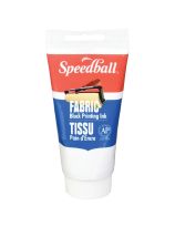 Speedball&reg; Fabric Block Printing Ink - Opaque White, 2.5 oz. (75 cc)