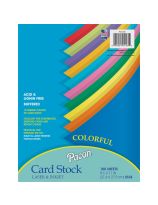 100 feuilles de papier cartonné Pacon® Array®, 65 lb, 22 cm x 28 cm (8½" x 11") - Assortiment multicolore