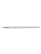 Ensemble de 12 pinceaux ronds Royal Brush® Clear Choice en taklon blanc, à manche court - Taille 0