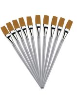 Pinceaux Royal Brush® en taklon doré - Plat #12 - Paquet de 12