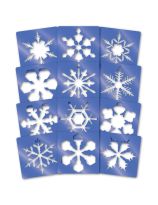 Roylco&reg; Super Snowflake Stencils - Pkg. of 12