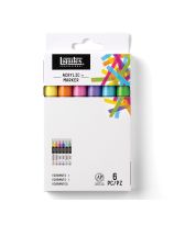 Liquitex&reg; Professional Paint Markers&trade; - Vibrant colours, Set of 6, Fine