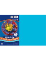Pacon&reg; Tru-Ray&reg; Sulphite Construction Paper - 76 lb. - 50 Sheets - 12" x 18" - Atomic Blue