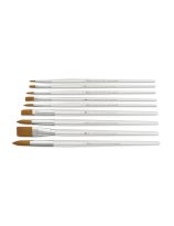 Ensemble de 108 pinceaux de luxe ronds et plats Royal Brush® Clear Choice, à manche court