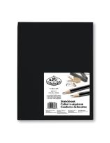 Ensemble de 8 cahiers à croquis Royal Brush&reg; 110 pages, 65 lb (110 g/m²), 22 cm x 28 cm (8½" x 11") - Noir