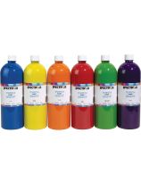 Spectrum Tempera Paint - 1 L (34 oz) - Set of 6