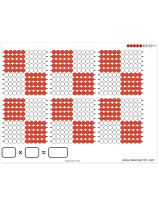 Tableaux d'exercices quotidiens Rekenrek101® pour le module Les tables de multiplication - Paquet de 30