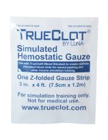 TrueClot Simulated Hemostatic Gauze - 4 ft, Z-Folded
