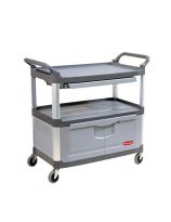 Rubbermaid&reg; Cart with Locking Doors & Sliding Drawer
