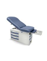 Adjustable Exam Table with Padded Top - Blue