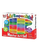 Kwik Stix™ Solid Tempera Paint - Master Art Set - 60 Colours