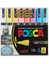 POSCA Markers - Soft Colours - Medium Tip - Set of 8