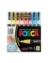 POSCA Markers - Soft Colours - Fine Tip - Set of 8