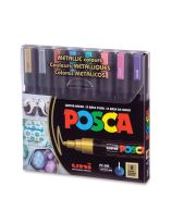 POSCA Markers - Metallic - Medium Tip - Set of 8
