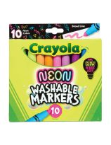 Crayola&reg; Neon Washable Markers - Set of 10